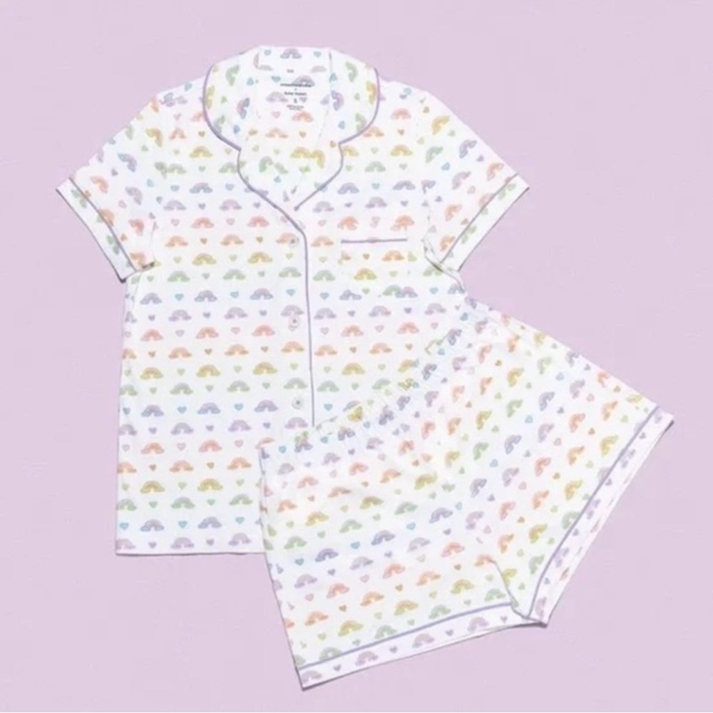 Stoney Clover X Roller Rabbit pjs, Small, Cotton Candy Clouds